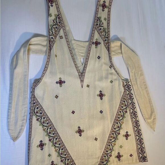 Free People New/tie-back, lined mini dress. Embroidered with sequins/sexy/xxl - Picture 11 of 13